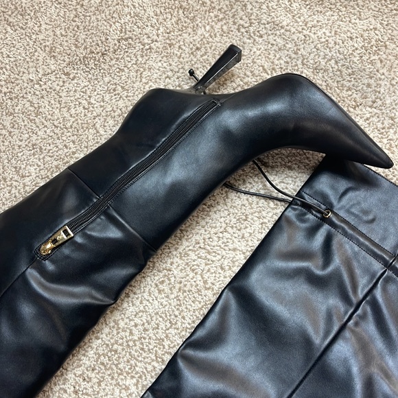 NIB Good American Carla Over-The-Knee Boot Black - Picture 5 of 9